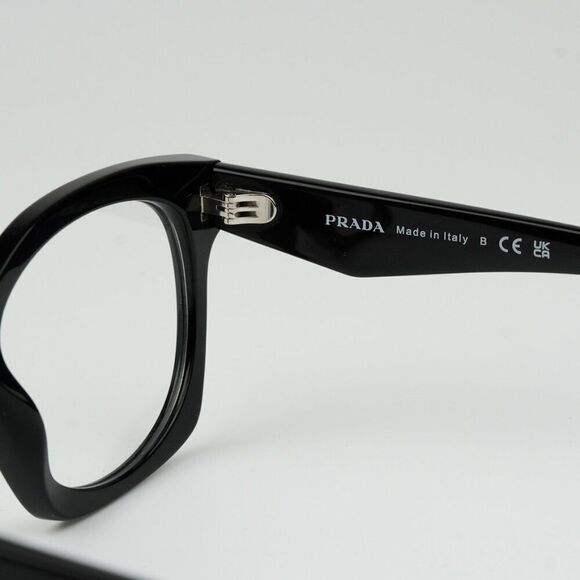 NEW Prada PRA05V 16K1O1 Black Women Cat Eye Eyeglasses PR A05V - Picture 7 of 10